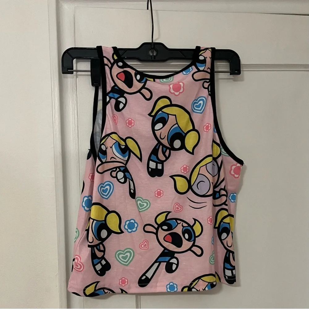 NWT - THE POWERPUFF GIRLS NO TROUBLES BUBBLES TANK TOP - XL - Picture 2 of 5